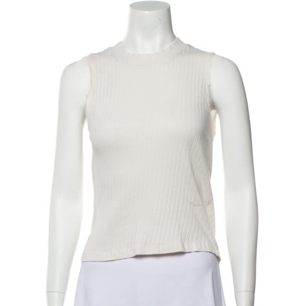 FRAME Sleeveless Ribbed Top